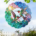 🌿 3D Wind Spinner – Hummingbird, Cardinal & Sunflower Garden Decor