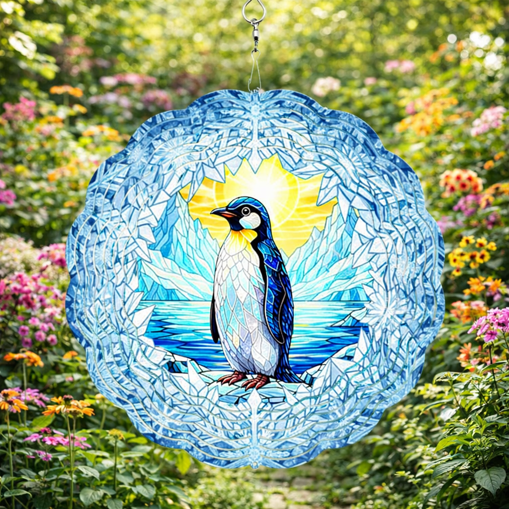 3D Wind Spinners – Penguin Garden Decor