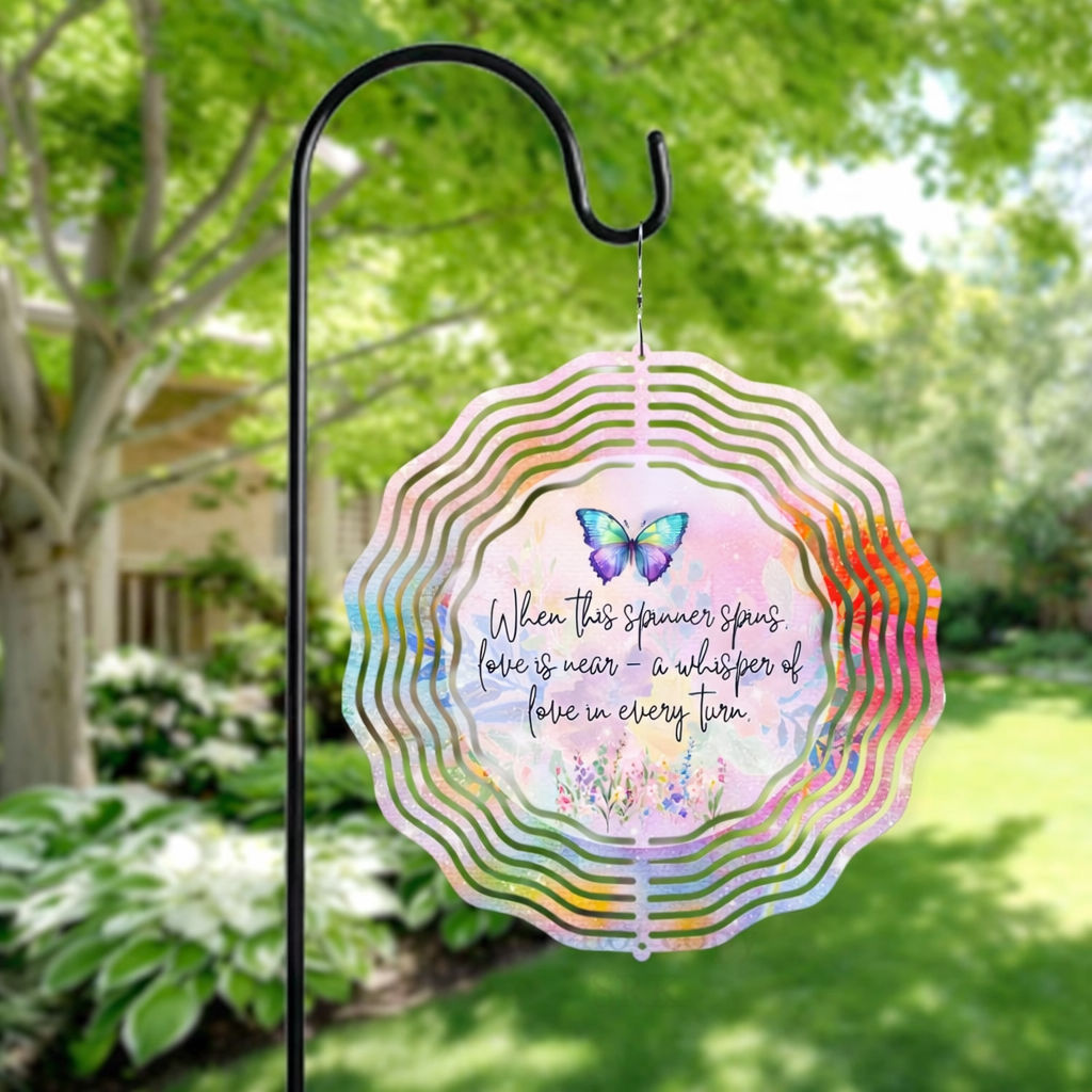 🌿 3D Wind Spinners – Butterfly Memorial Garden Decor