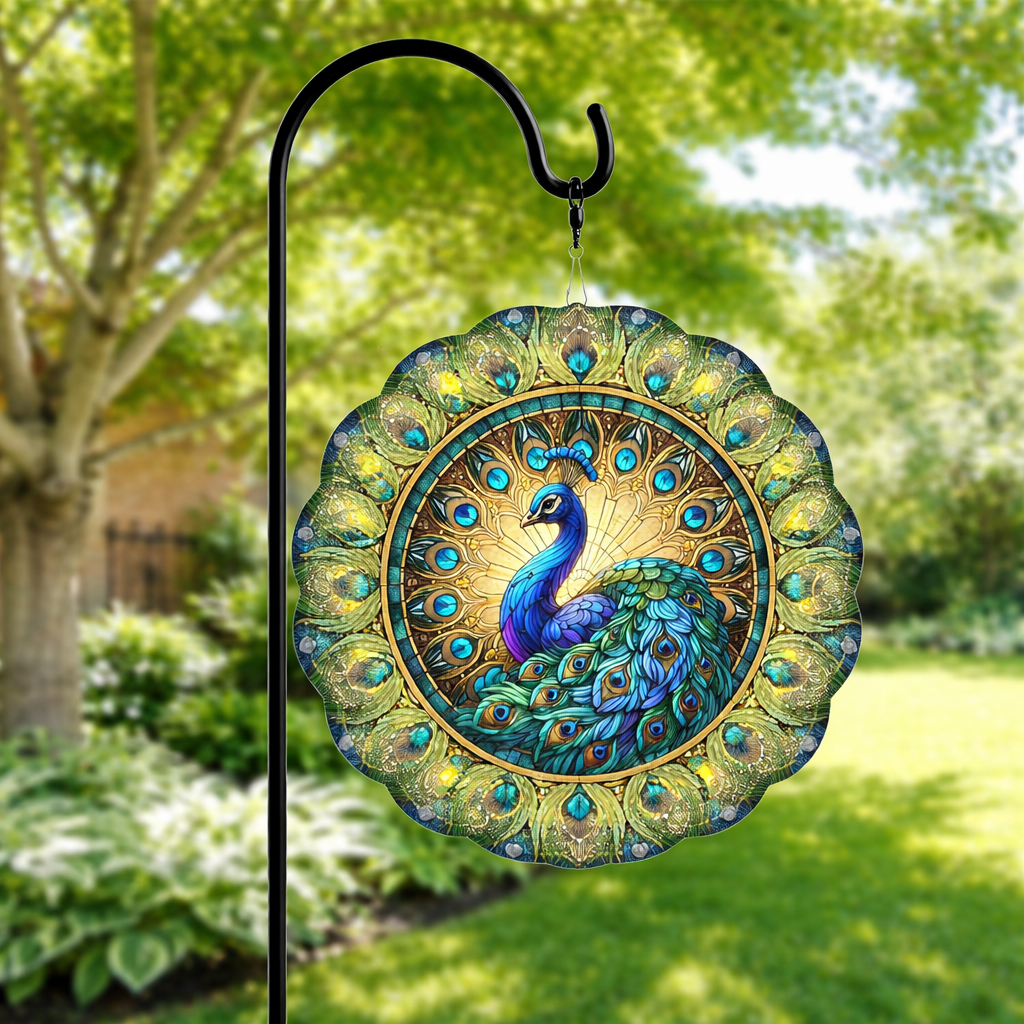 3D Wind Spinners – Peacock Garden Decor