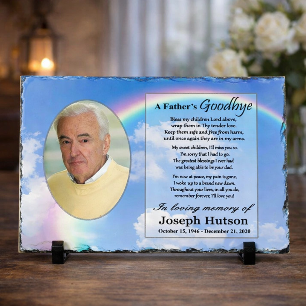 Remembering you Memorial Plaque Sympathy Gift Personalized Bereavement Gift