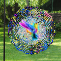🌿 3D Wind Spinner – Hummingbird Garden Decor