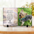 Pet Memorial Photo Plaque – “When Tomorrow Starts Without Me” Personalized Tribute