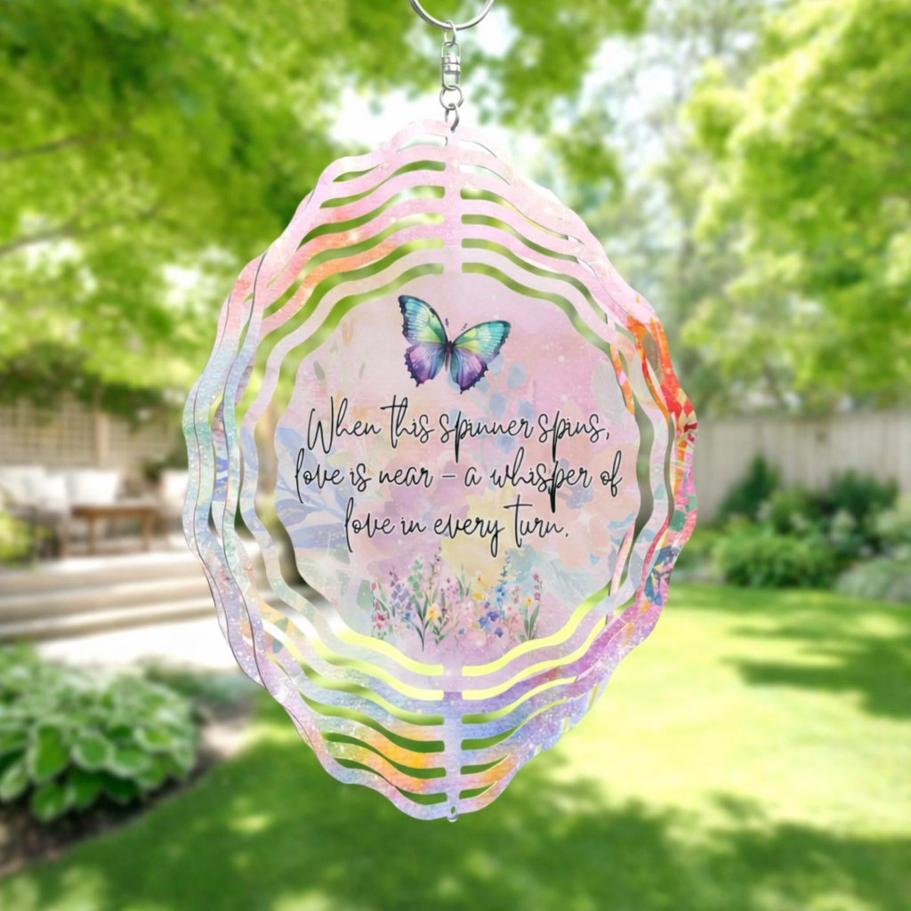 🌿 3D Wind Spinners – Butterfly Memorial Garden Decor