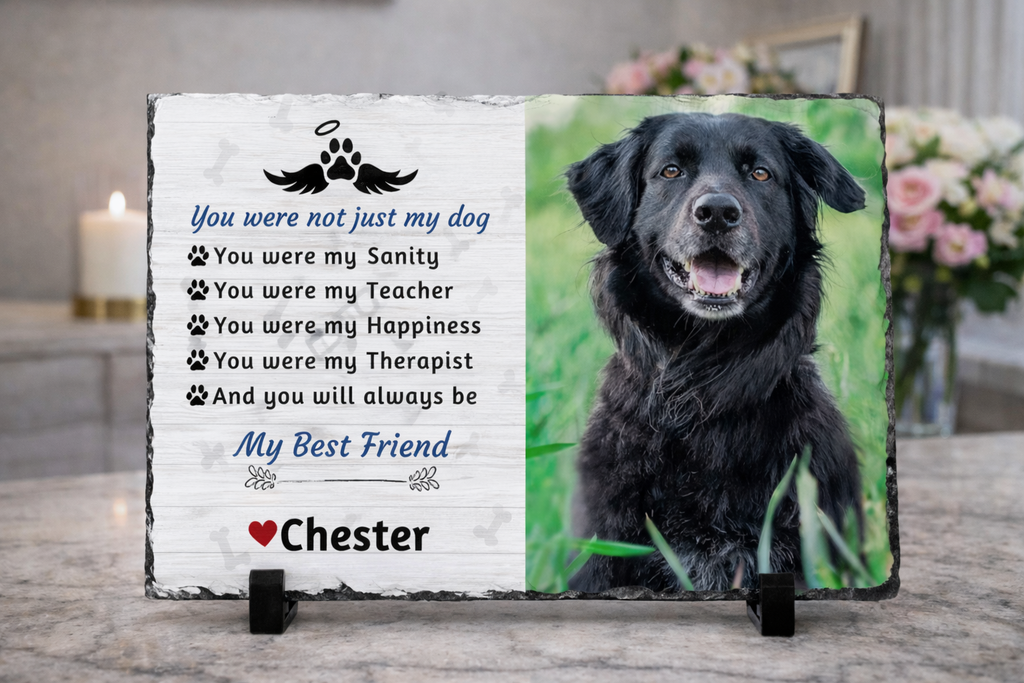 Pet Memorial Photo Plaque – My Best Friend