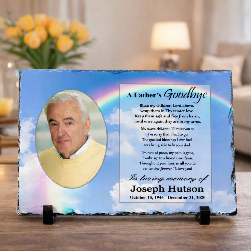 Remembering you Memorial Plaque Sympathy Gift Personalized Bereavement Gift