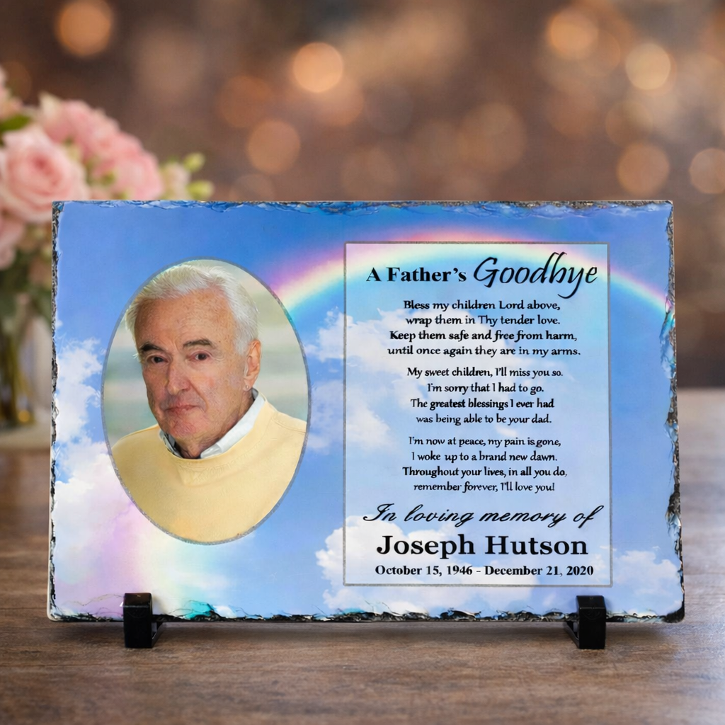 Remembering you Memorial Plaque Sympathy Gift Personalized Bereavement Gift