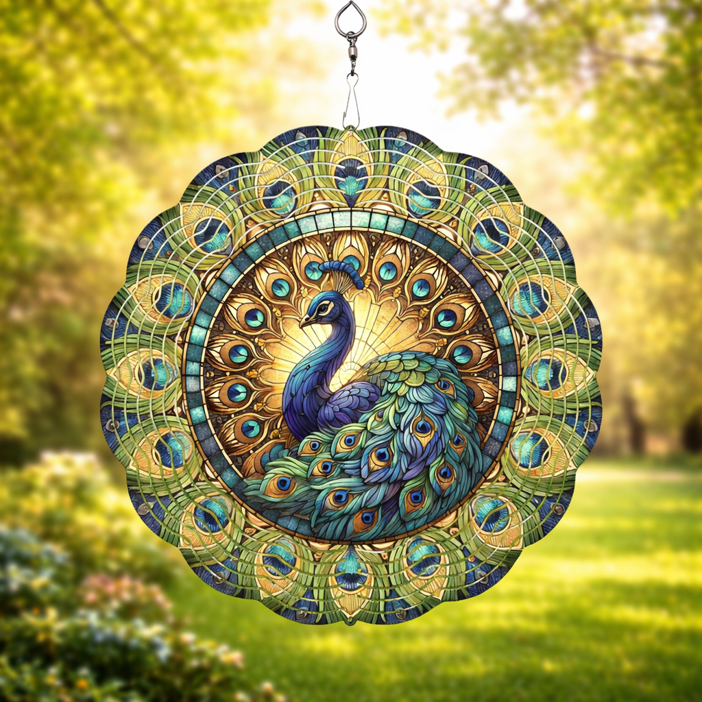 3D Wind Spinners – Peacock Garden Decor