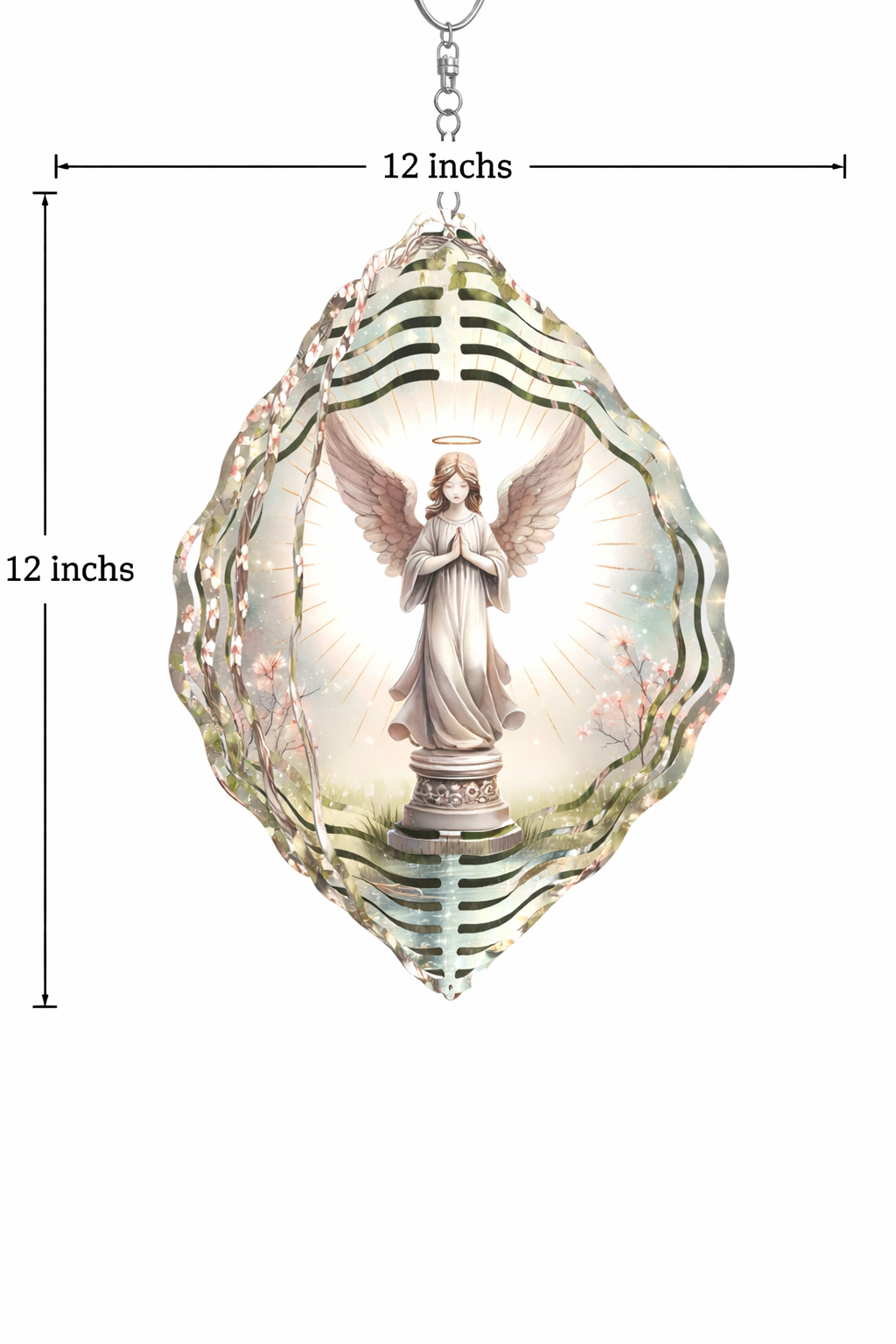 🌿 3D Wind Spinners – Angel Garden Decor