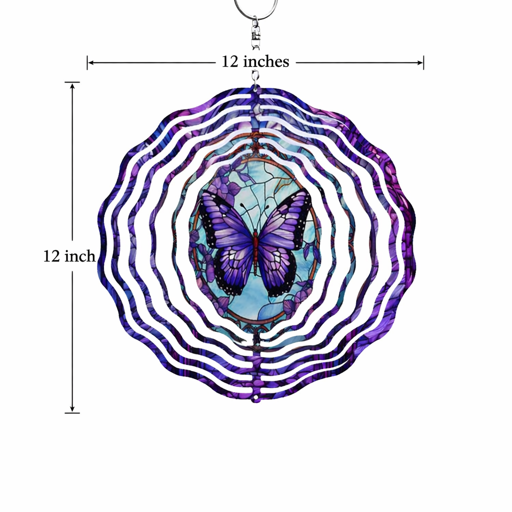 🌿 3D Wind Spinners – Butterfly Garden Decor