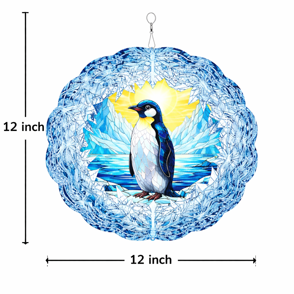 3D Wind Spinners – Penguin Garden Decor