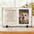 Pet Memorial Photo Plaque – Paw prints on my heart