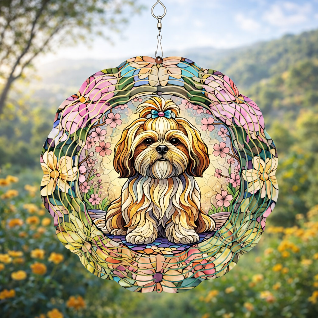 3D Wind Spinners – Shih Tzu Dog Garden Decor